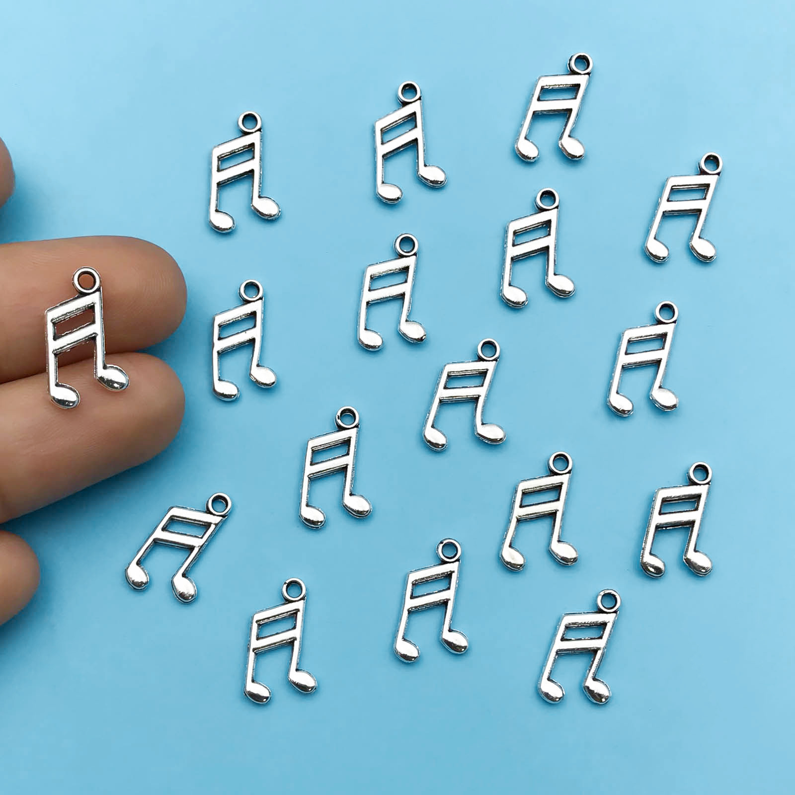 10/20Pcs Antique Silvery Music - Jewelry Making Notes review and price