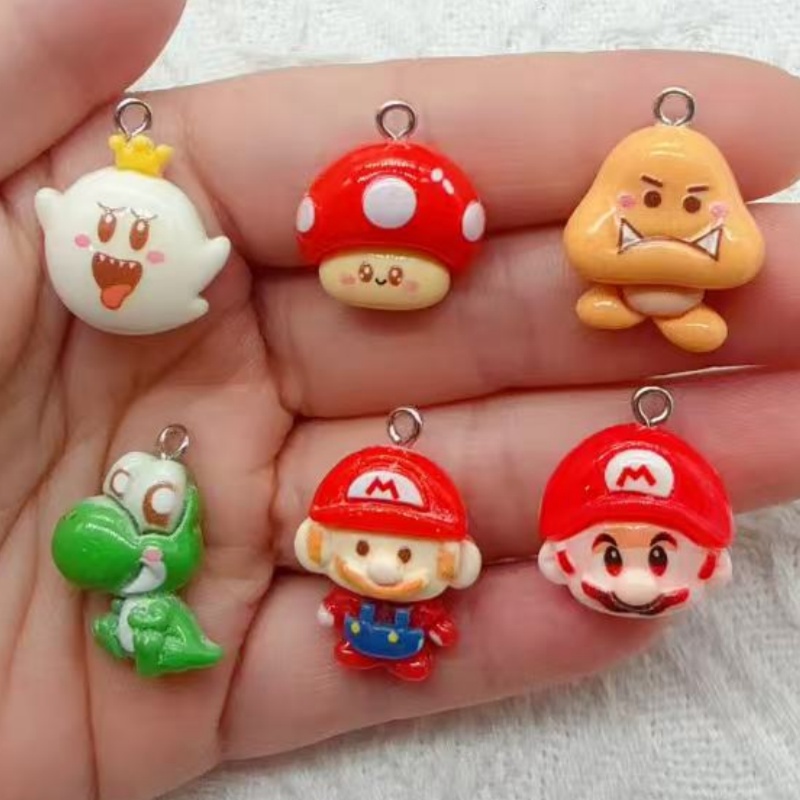 10pcs resin cartoon pendant, D - Jewelry Making Earrings review and price