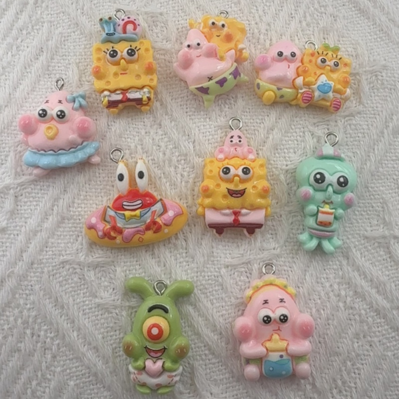 10pcs cartoon resin pendant, D - Jewelry Making Earrings review and price