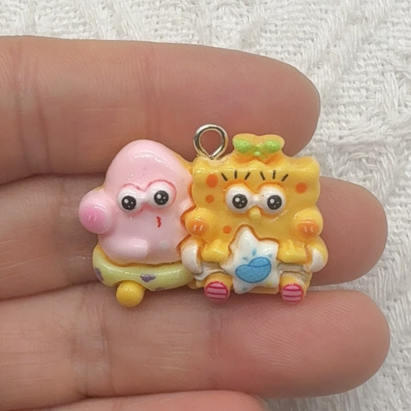 10pcs cartoon resin pendant, D - Jewelry Making Earrings review and price