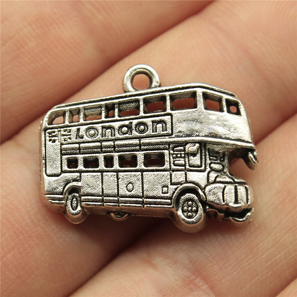 IFOCUS 10pcs/Lot London Bus Ch - Jewelry Making In London review and price