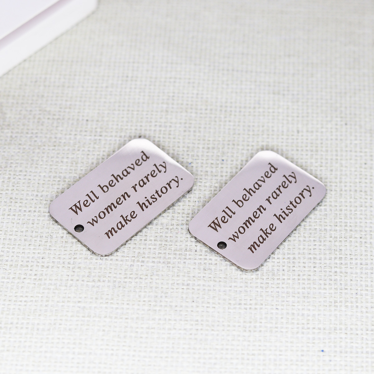 2pcs/Lot Well Behaved Women Ra - Jewelry Making History review and price