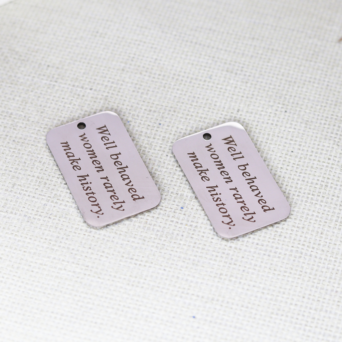 2pcs/Lot Well Behaved Women Ra - Jewelry Making History review and price