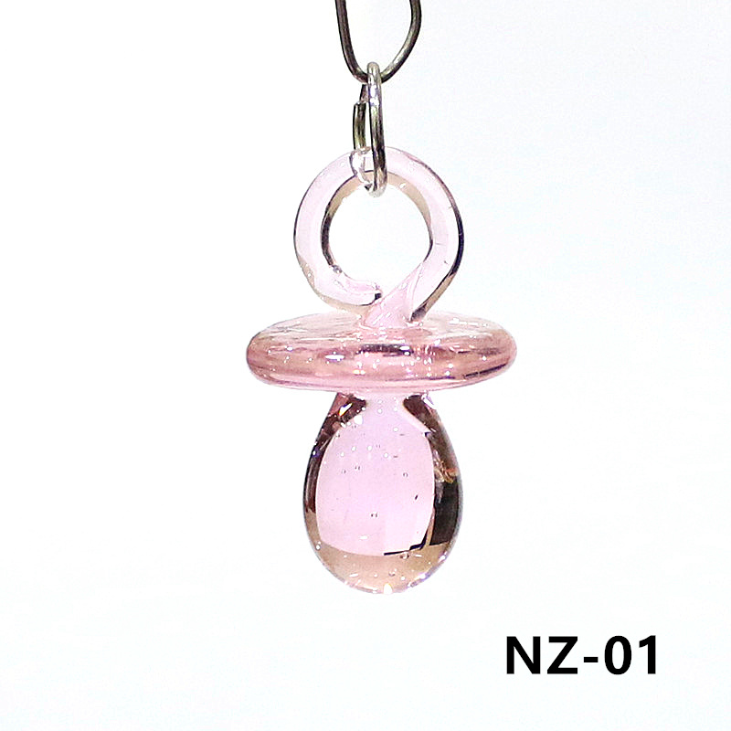1PC Mini Glass Pacifier Charm  - Jewelry Making 3 Year Old review and price