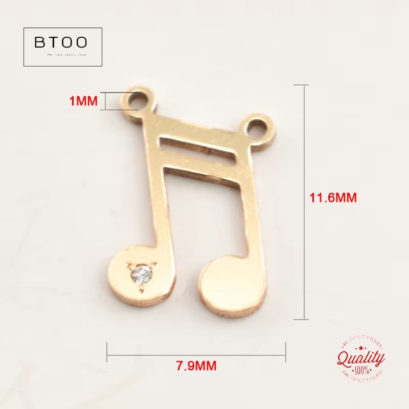 Musical Note Charm Pendant Tar - Jewelry Making Notes review and price