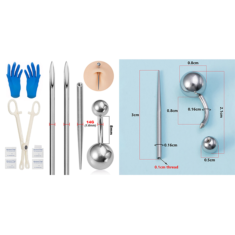 Body Piercing Kit Surgical Ste - Jewelry Making Needle Nose Pliers review and price